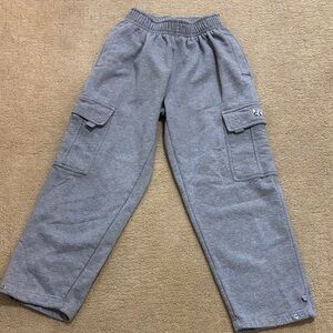 Men's Gray Cargo Sweatpants